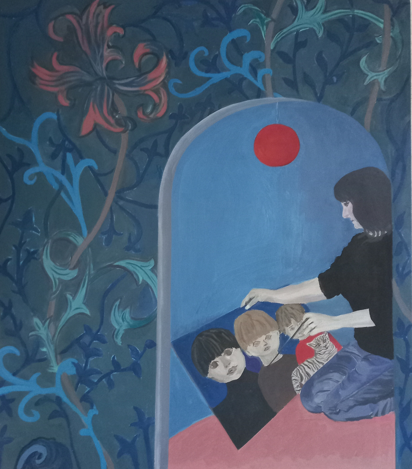 Harriett Chapman Designs - She Painted Pictures of Words Unspoken. 70 by 80 cm £600.00