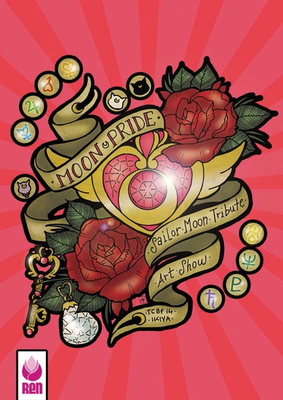 kitsune art - Artwork for Moon Pride Art Show catalogue edited by RenBooks.