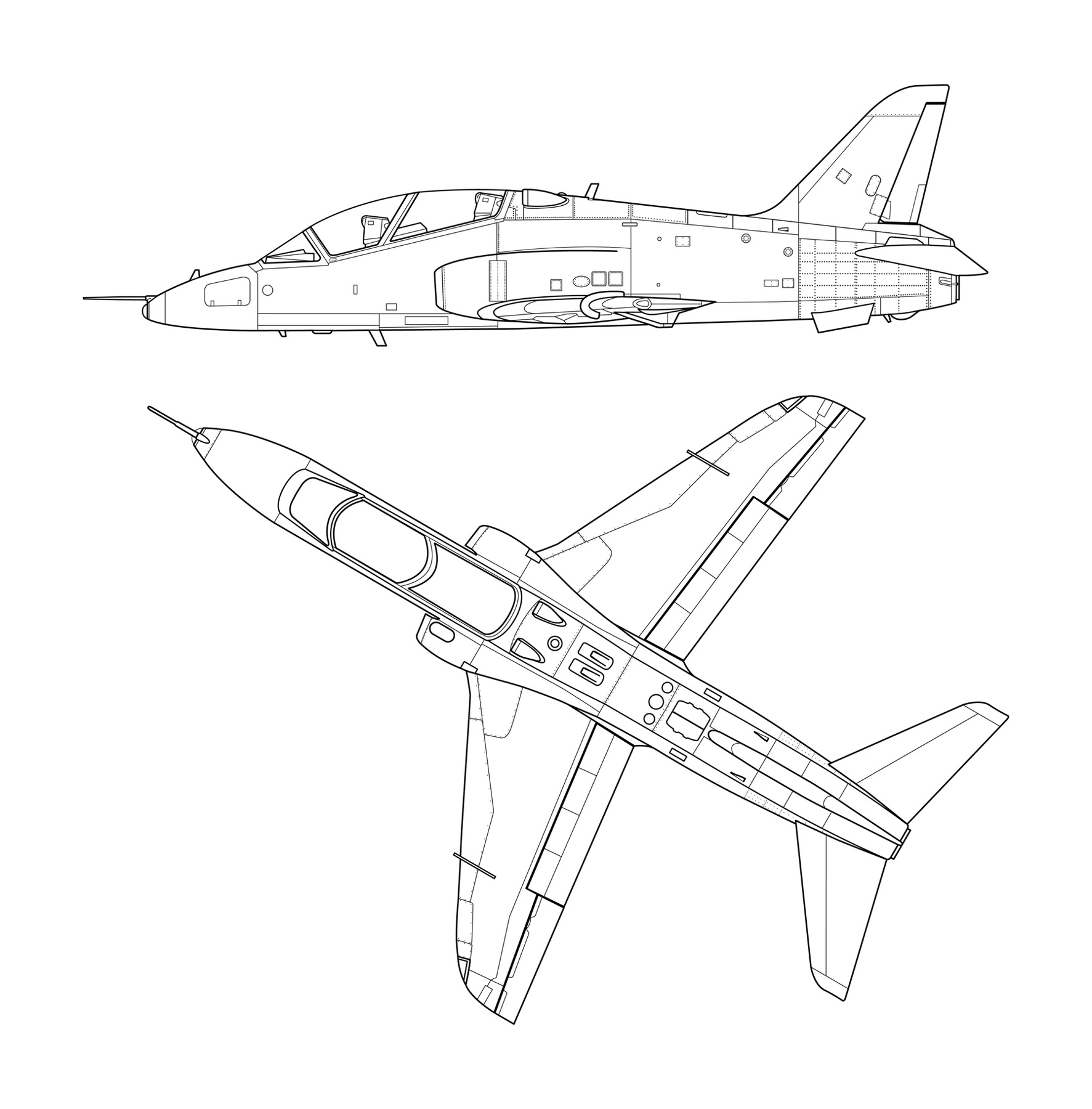 Technical Illustration Artwork and Visualisation - Hawk Produced for RAFAT