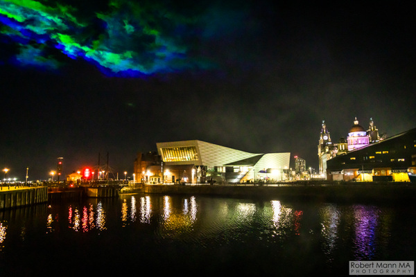 Robert Mann MA Photography - Borealis at Albert Dock