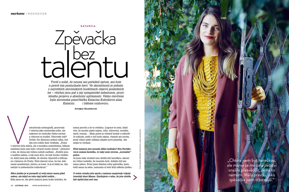 matej tresnak photographer I director - Katarzia - singer