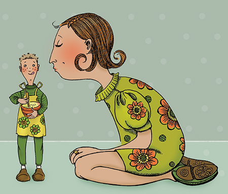 Sprakfåle illustration och design -