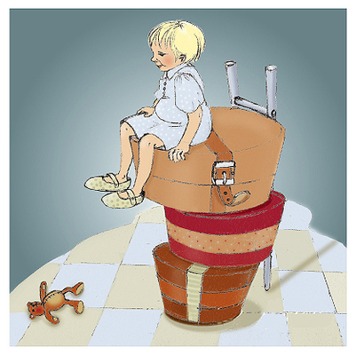 Sprakfåle illustration och design -