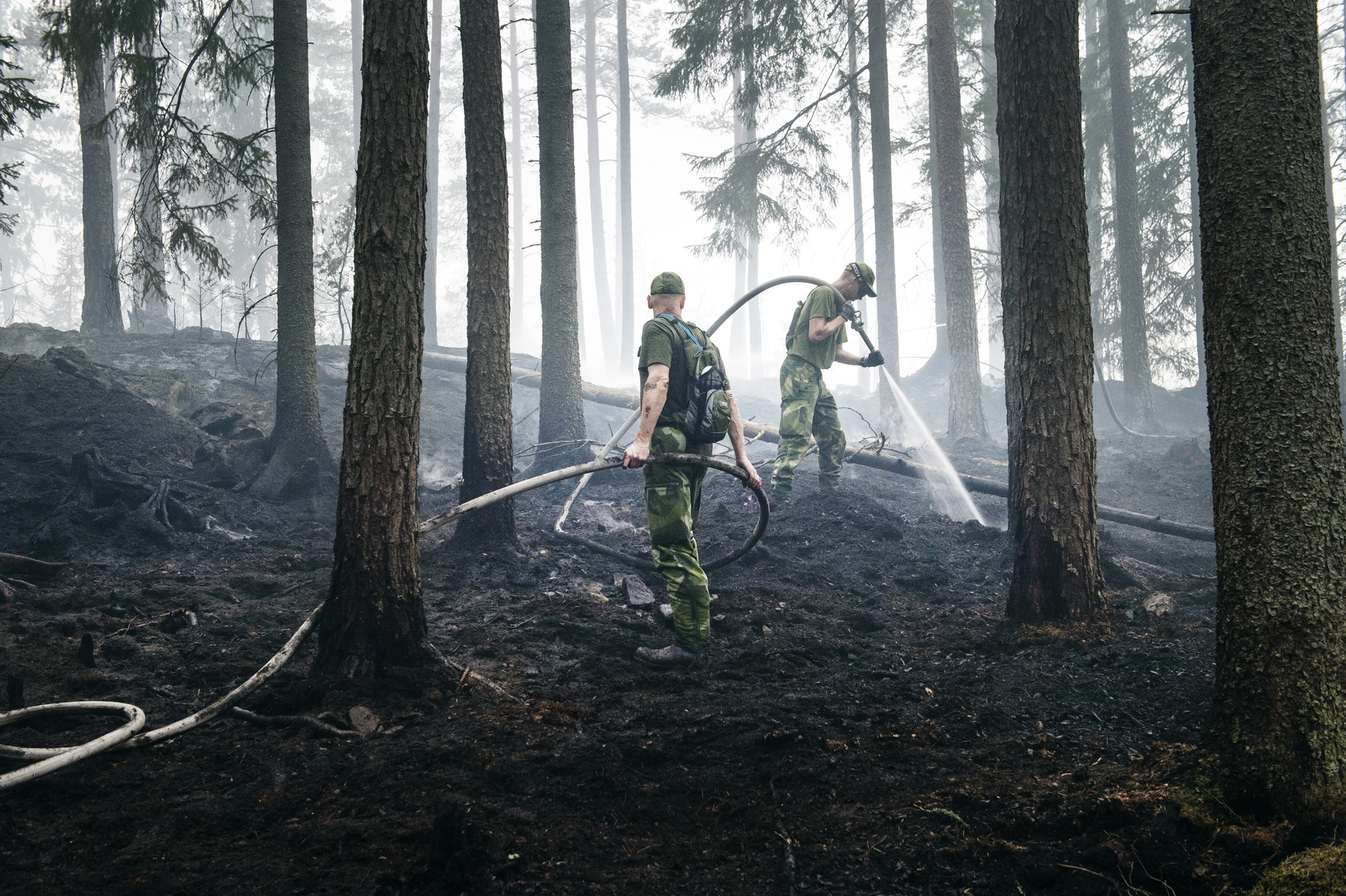 Photographer Anna Tärnhuvud - The summer of 2014 Sweden was fighting against the biggest forest fire in modern times.