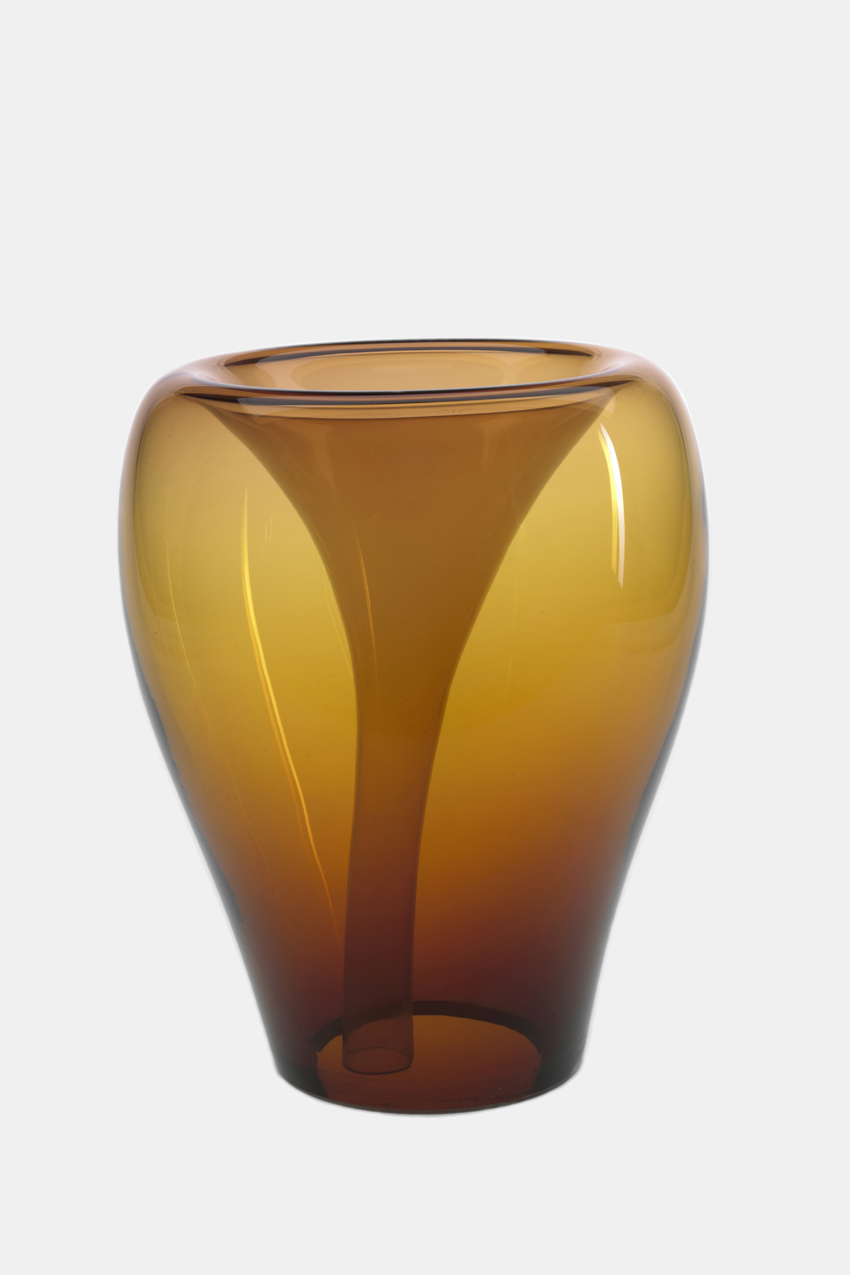 Valner Glass s.r.o. - Flowerpot _mi__ large, brown Code: MI_LG02BRN