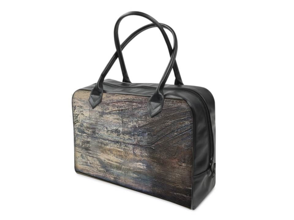 Graphit und Farbe - Handtasche Foggy