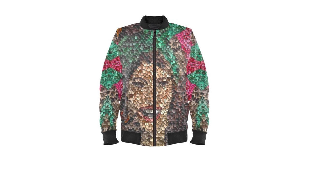 Graphit und Farbe - Bomberjacke Sophia
