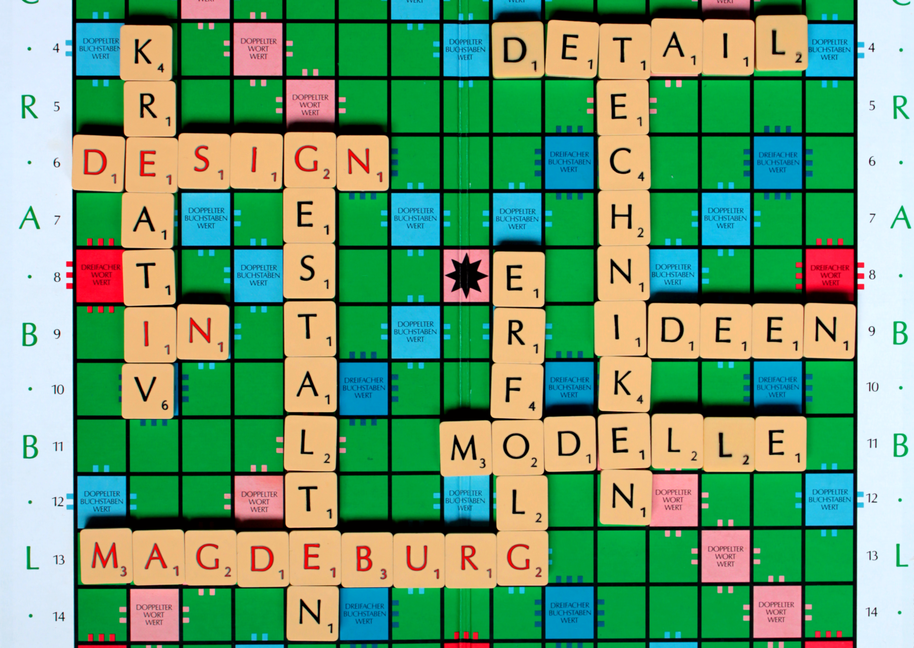 Robert Bunk - Scrabble Postkarte