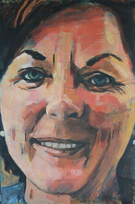 Galerie op 11 - Portret burgemeester acryl op linnen mei 2016