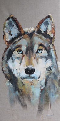 Galerie op 11 - Husky acryl op linnen 2017