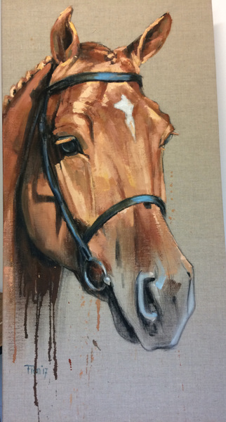 Galerie op 11 - Paard Acryl op linnen