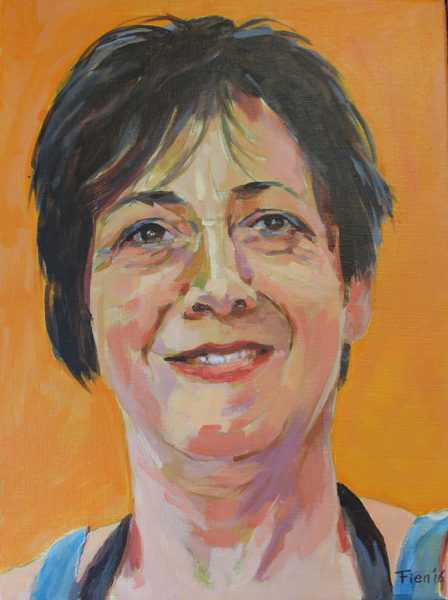 Galerie op 11 - Zelf portret Acrylverf op doek