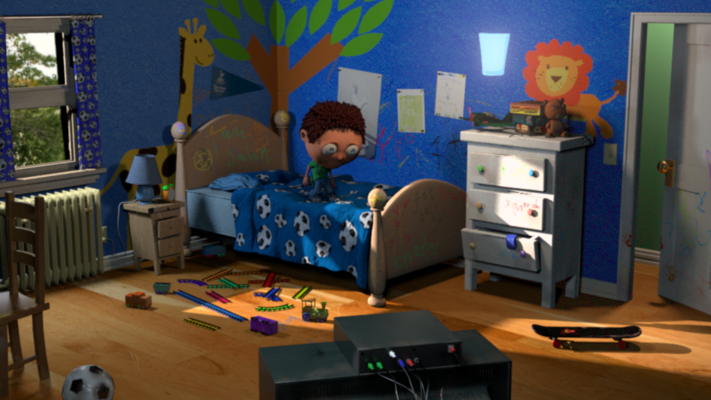 Montana Jade - Final Pass, Maya 2015, Mudbox 2013, Boys Bedroom, Lighting, Texturing