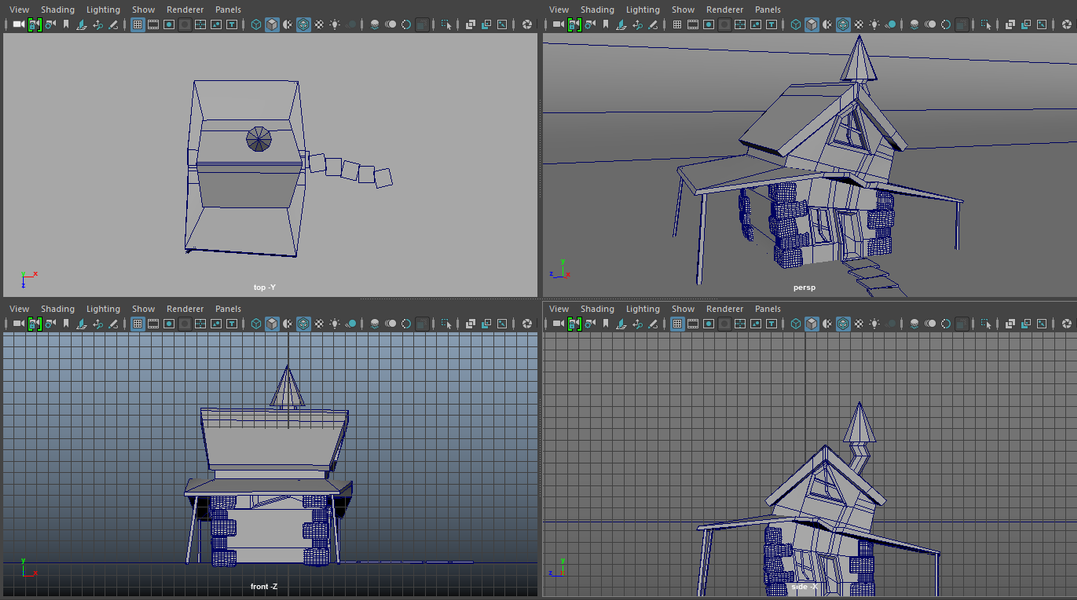 Montana Jade - Experiment with low poly modelling. Created in Maya