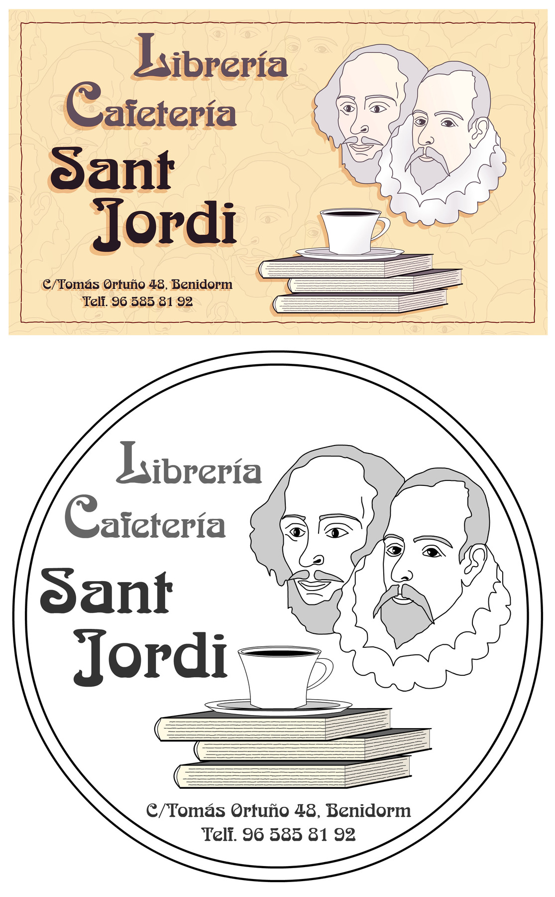 breve portfolio - Imagen corporativa. Logotipo y tarjeta de visita.