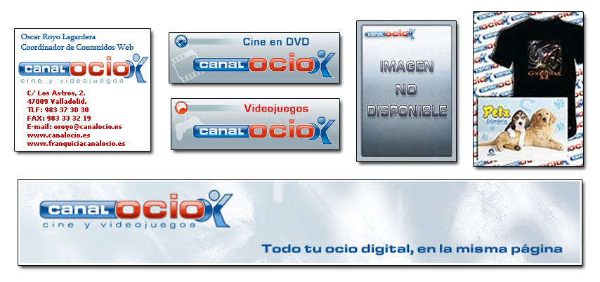 breve portfolio - Trabajos de imagen corporativa para Canal Ocio.