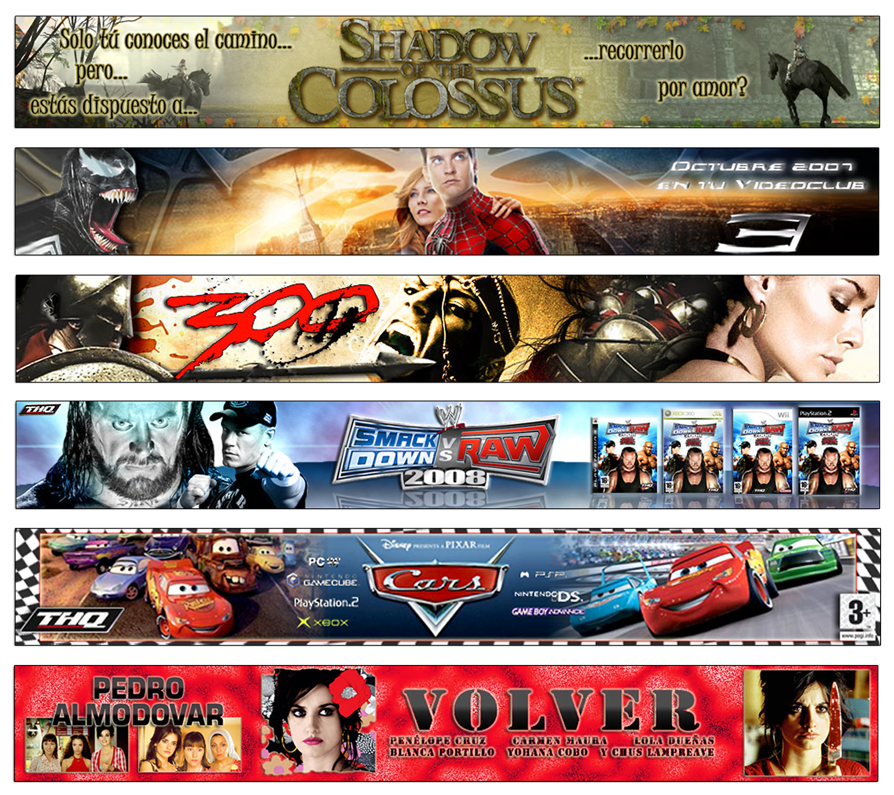 breve portfolio - Banners de publicidad para Canal Ocio.