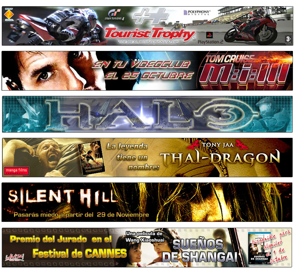 breve portfolio - Banners de publicidad para Canal Ocio.