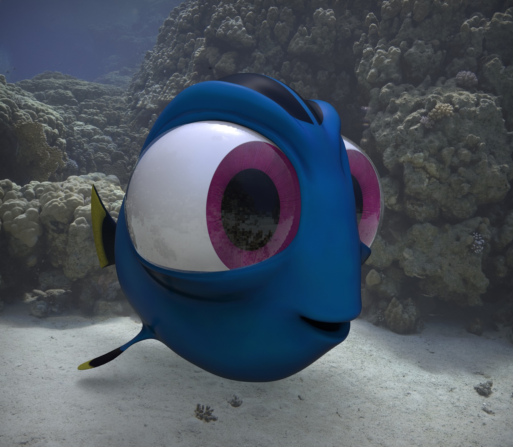 breve portfolio - Modelado y mapeado de Dory