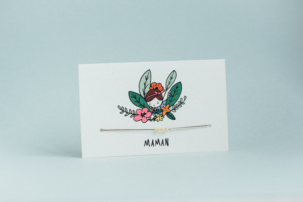Mathilde Cabanas - Bracelet and card for your Mama/ Collaboration Sophie Ju