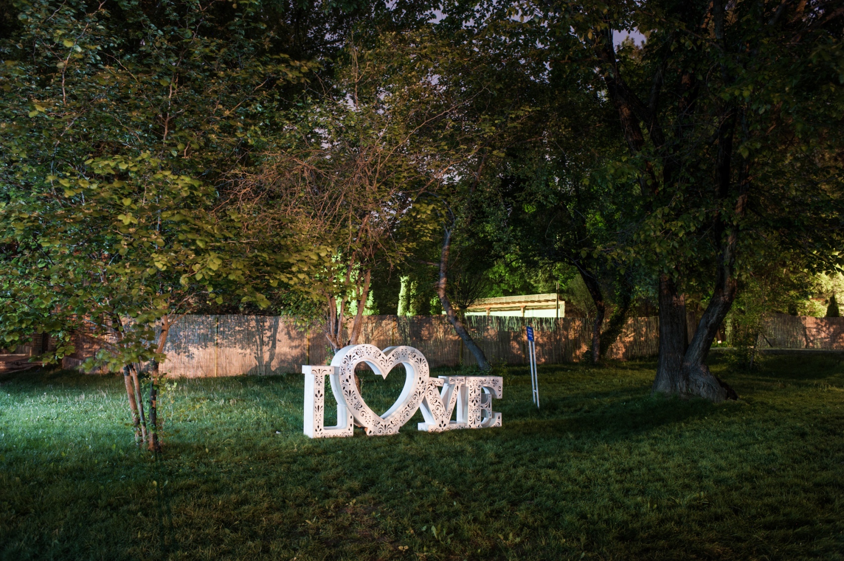 Konstantin Salomatin - 01 The stage decorated for wedding ceremony for the whole weekend in the city botanical gardens. Every wedding can have photo session here for 50 somoni. Tajikistan, Dushanbe 2014