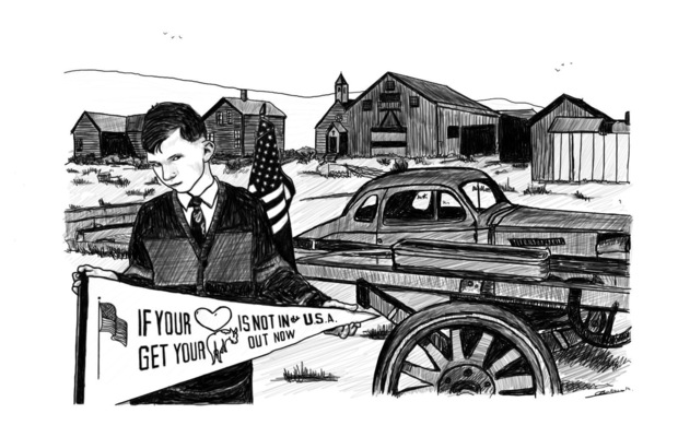 charlesbuissonpeintures - Série we love America. Dessin 1