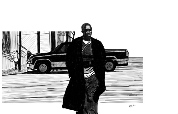 charlesbuissonpeintures - Série we love America. Dessin 4