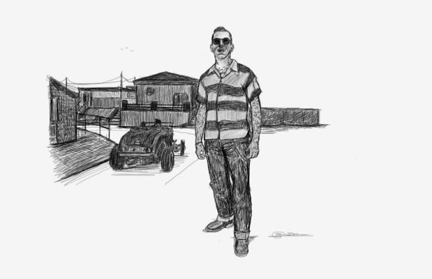 charlesbuissonpeintures - Série Rockabilly Dessin 4