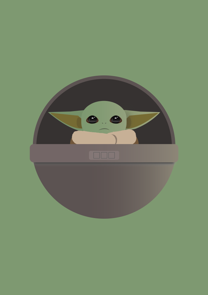 Mathieu Laprie - POSTER GREEN BABY A3 190G/M²