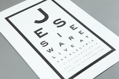 Studio Moross - Jessie Ware Eyechart Poster