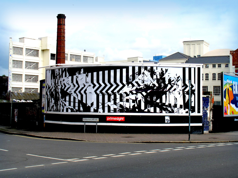 Tom Tebby Visual Artist - 48 Sheet Project 96 sheet billboard, Birmingham. 12x3metres. Digital print