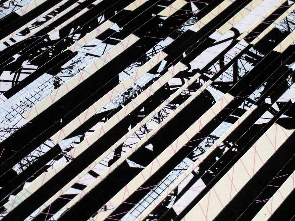Tom Tebby Visual Artist - Moving Objects Cutting Through Space No.3 (detail)