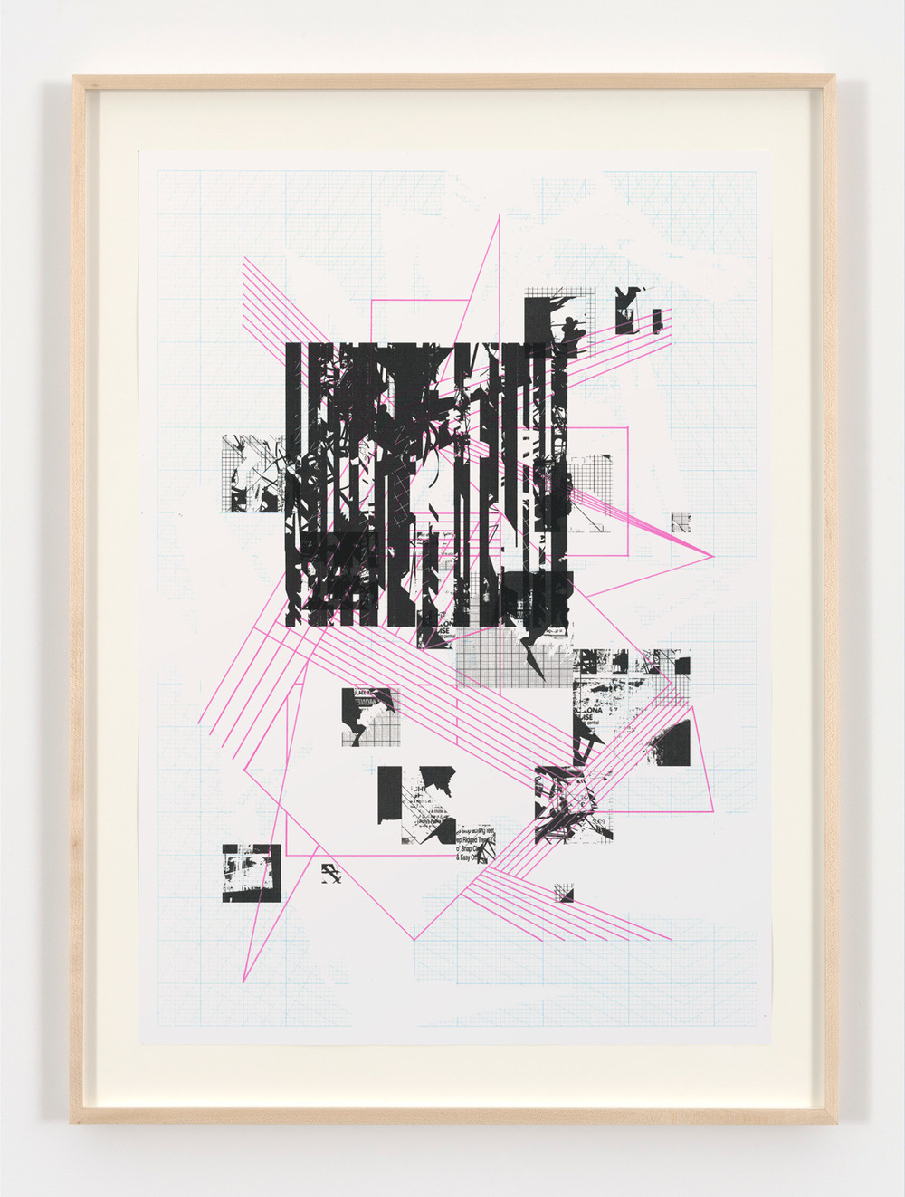 Tom Tebby Visual Artist - UntitledPosca pen, digital print on custom made graph paper