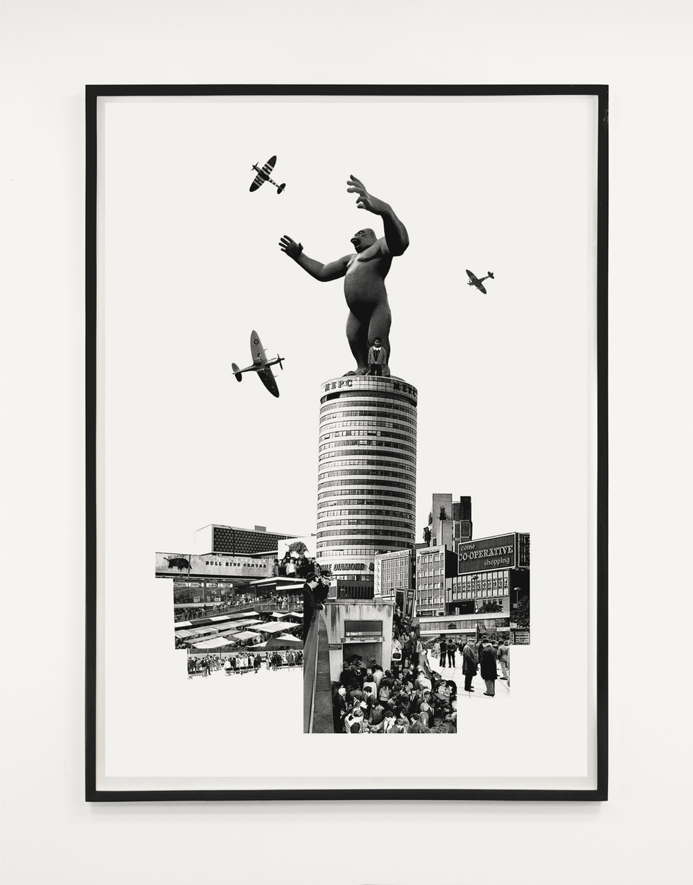 Tom Tebby Visual Artist - The Kong & I Screen print for The King & I Exhibition at &Model Gallery, Leeds, 2017. Edition of 9. 76 x 56cm acrylic on Bockingford Smooth.