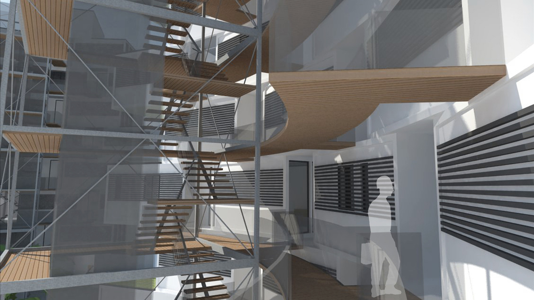 CLEMENT LANGELIN ARCHITECTURE - VUE DES CIRCULATIONS
