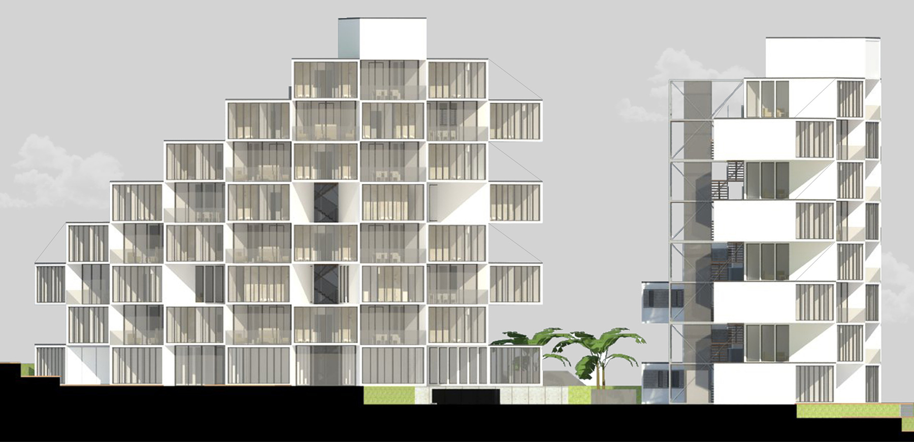 CLEMENT LANGELIN ARCHITECTURE - ELEVATION NORD