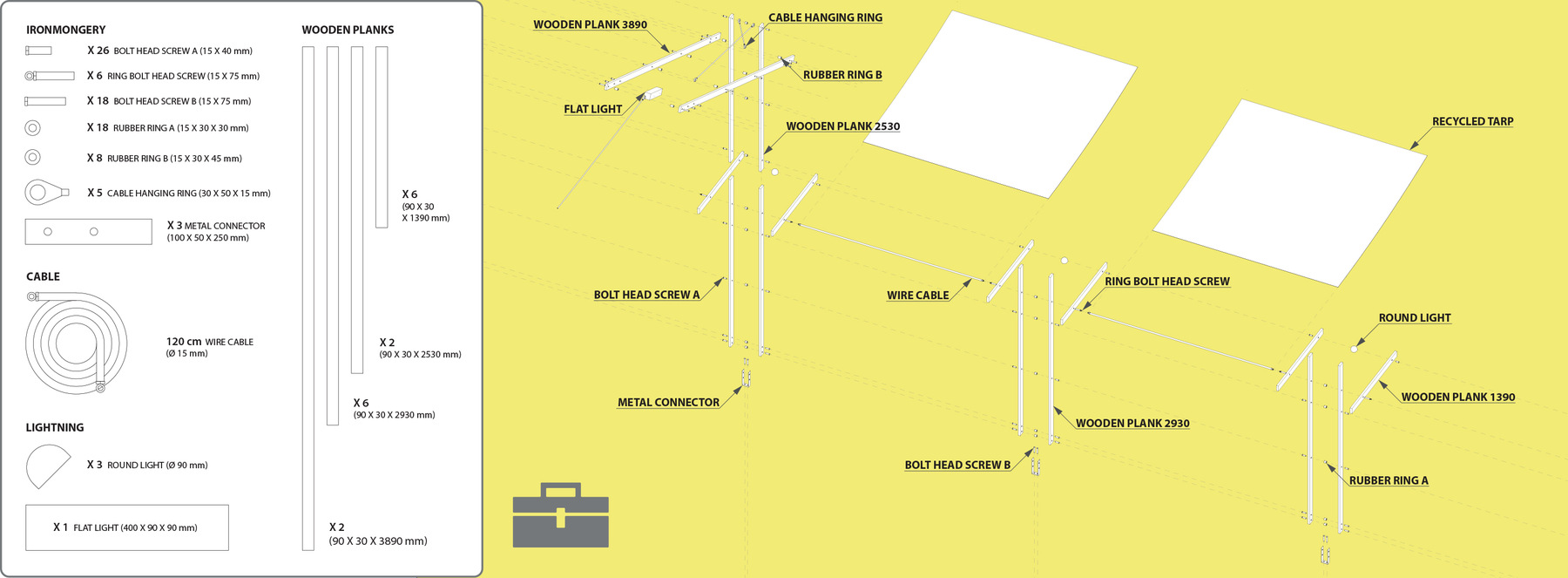 CLEMENT LANGELIN ARCHITECTURE - TOOLBOX ET ECLATE STRUCTUREL