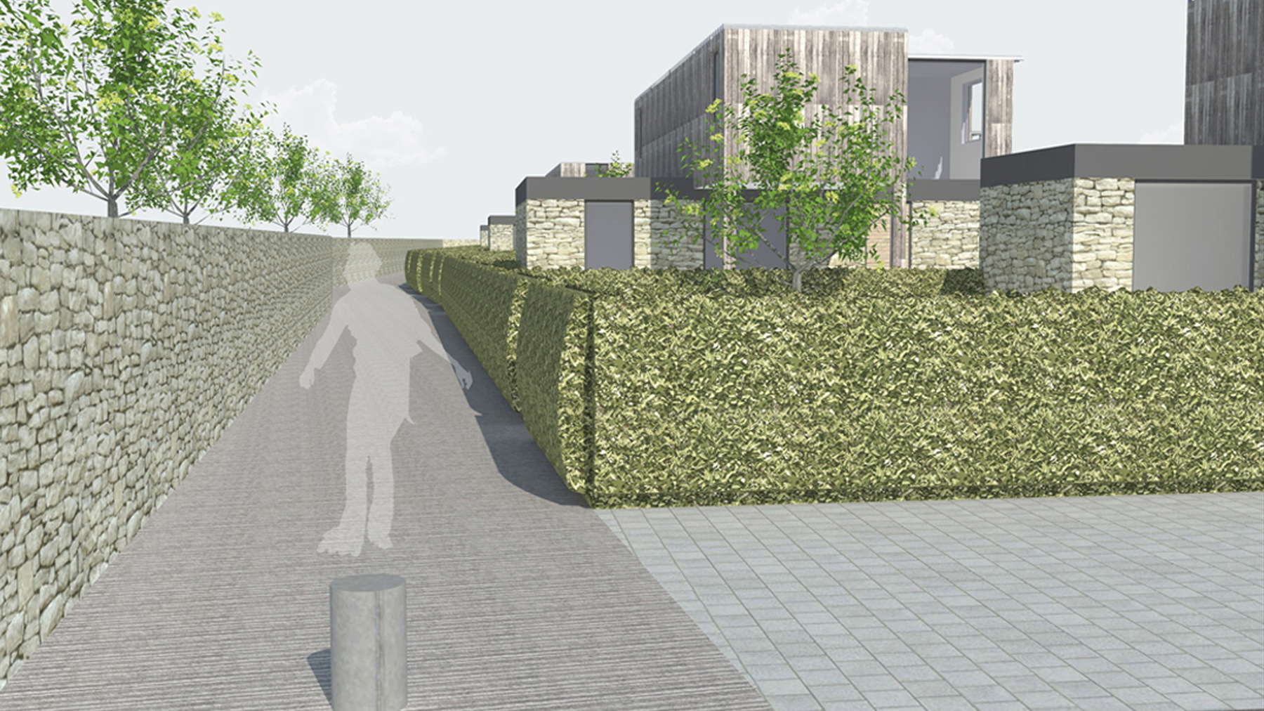CLEMENT LANGELIN ARCHITECTURE - VUE SUR LA VOIE VERTE