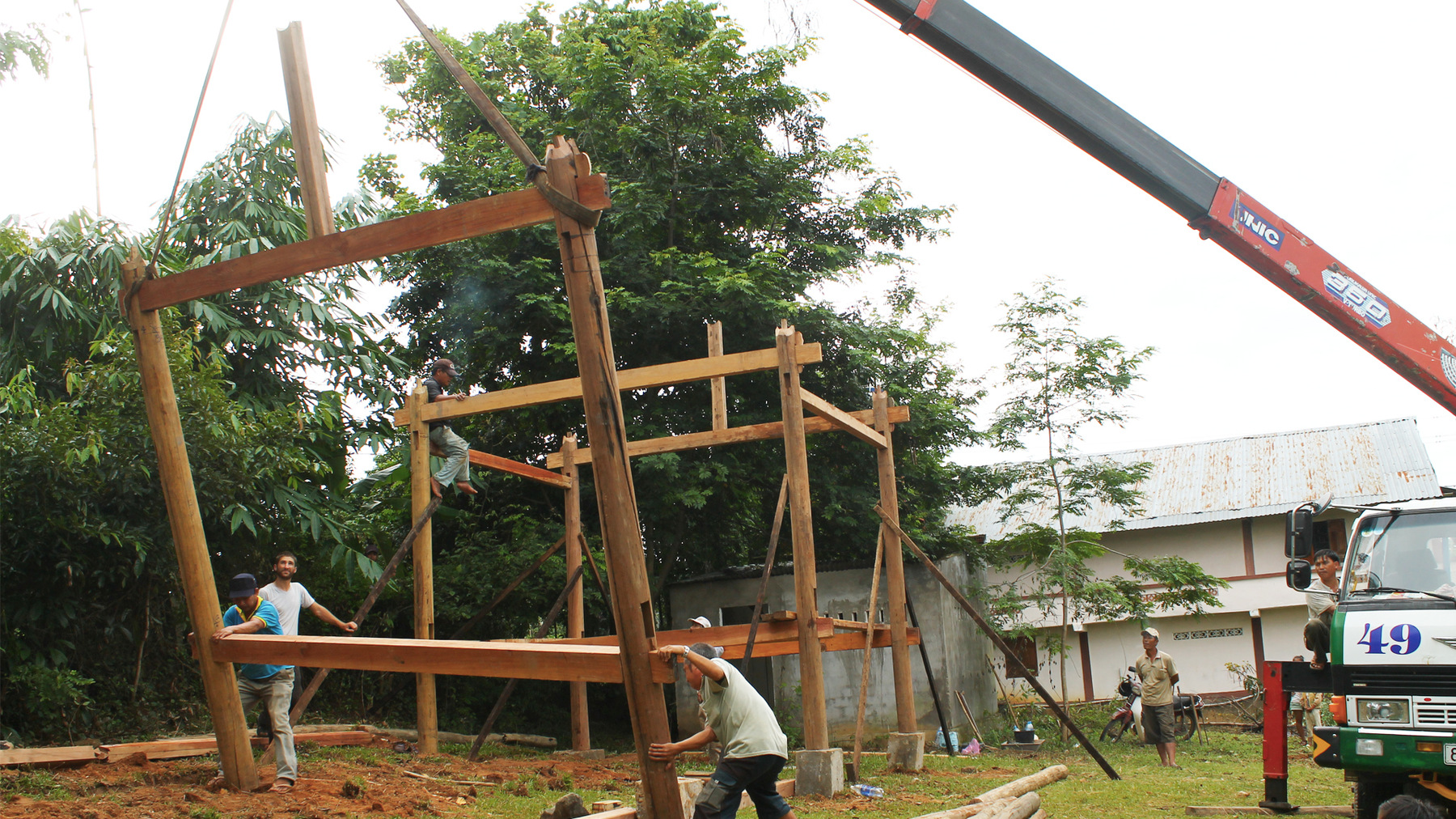 CLEMENT LANGELIN ARCHITECTURE - MONTAGE DE LA STRUCTURE 4