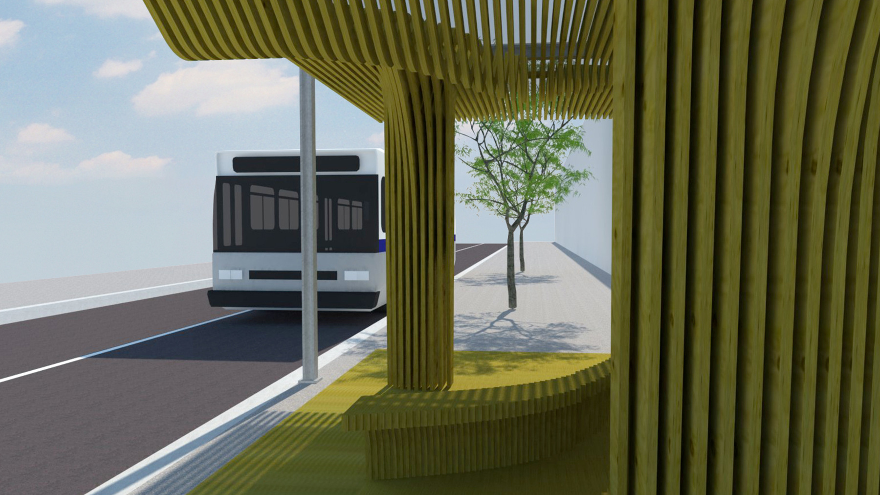 CLEMENT LANGELIN ARCHITECTURE - STATION DE BUS - 2012