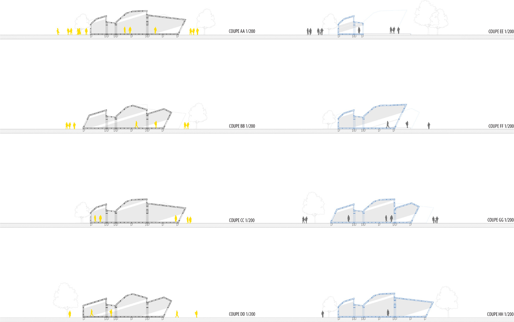CLEMENT LANGELIN ARCHITECTURE - COUPES RELATIVES EXPERIMENTATIONS 2