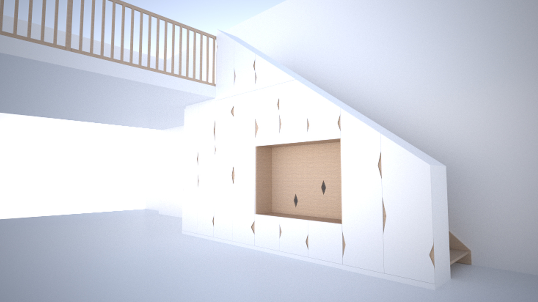 CLEMENT LANGELIN ARCHITECTURE - LE MEUBLE SOUS LESCALIER - 2015