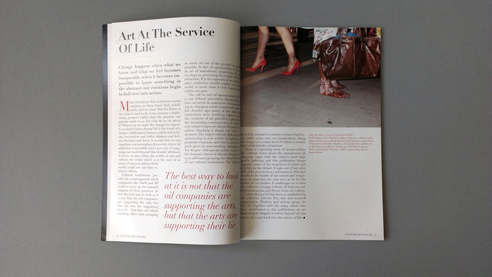 Sara Nilsson | Graphic Design - Culture Beyond Oil - Platform