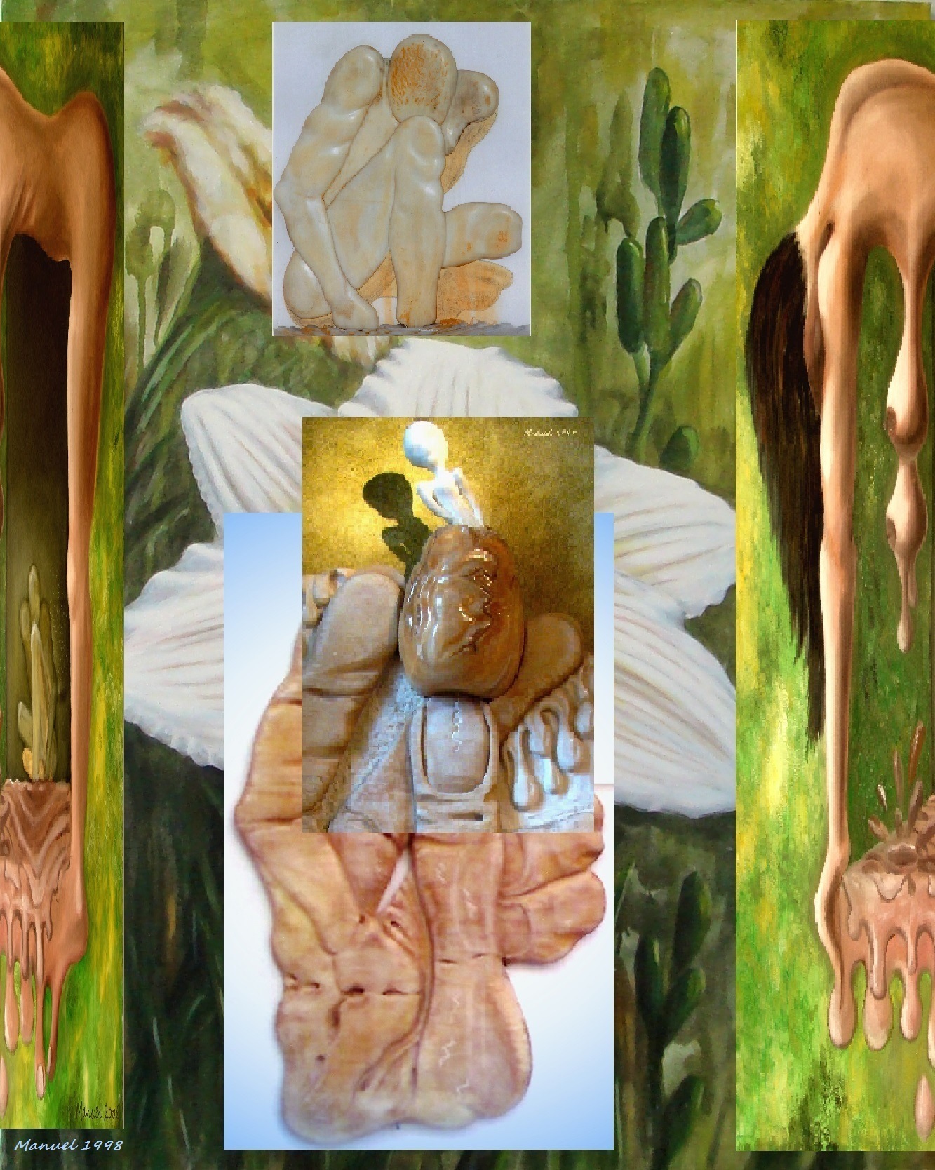 Manuel surrealist - Narcissus rebirth 1998- 2008 collection- sculptures/ paintings by © Manuel R. surrealist https://sites.google.com/site/manuelsurrealist/