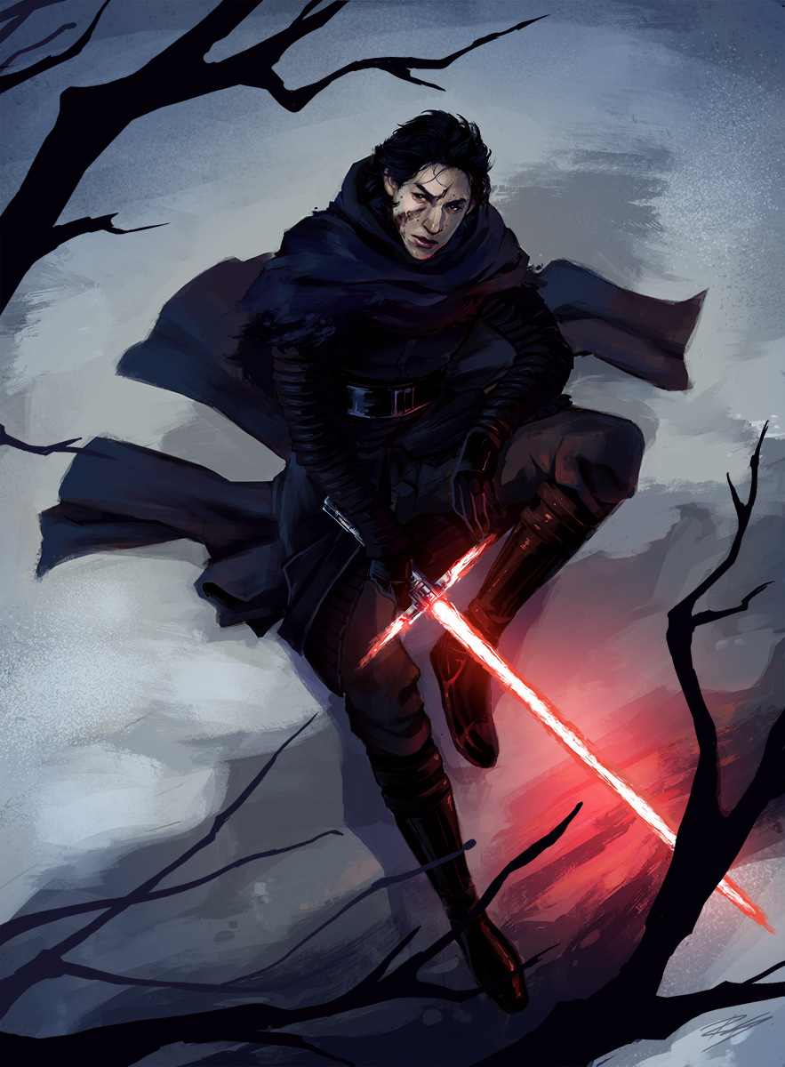 Romina Scagliarini - Kylo Ren Fanart drawn in PS
