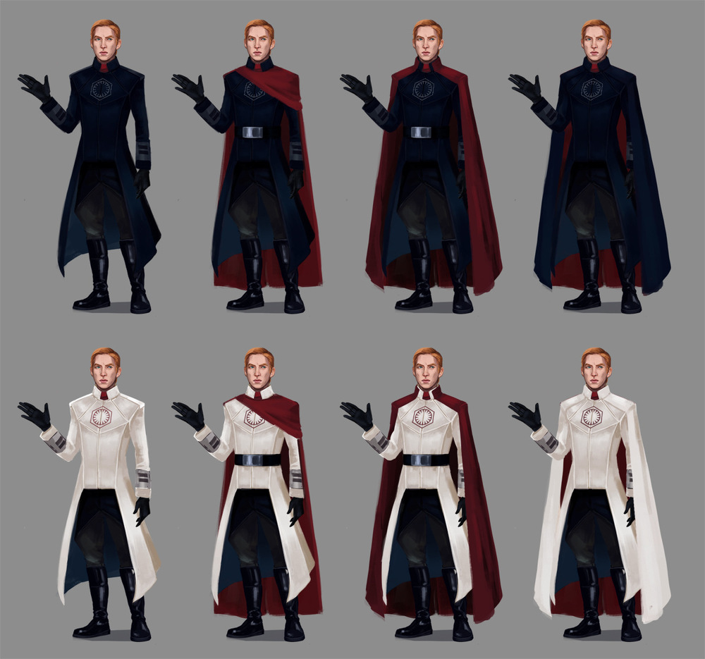 Romina Scagliarini - Star Wars Redesign Fanart Project Emperor Hux drawn in PS