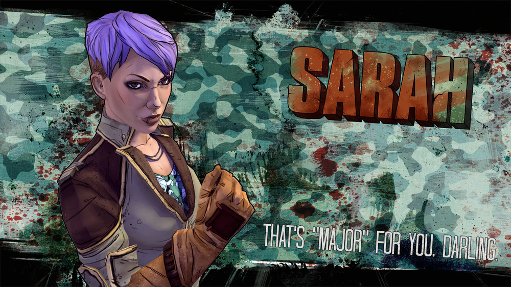 Romina Scagliarini - Sarah (Borderlands inspired character) modeled and rigged in Maya handpainted textures made in PS