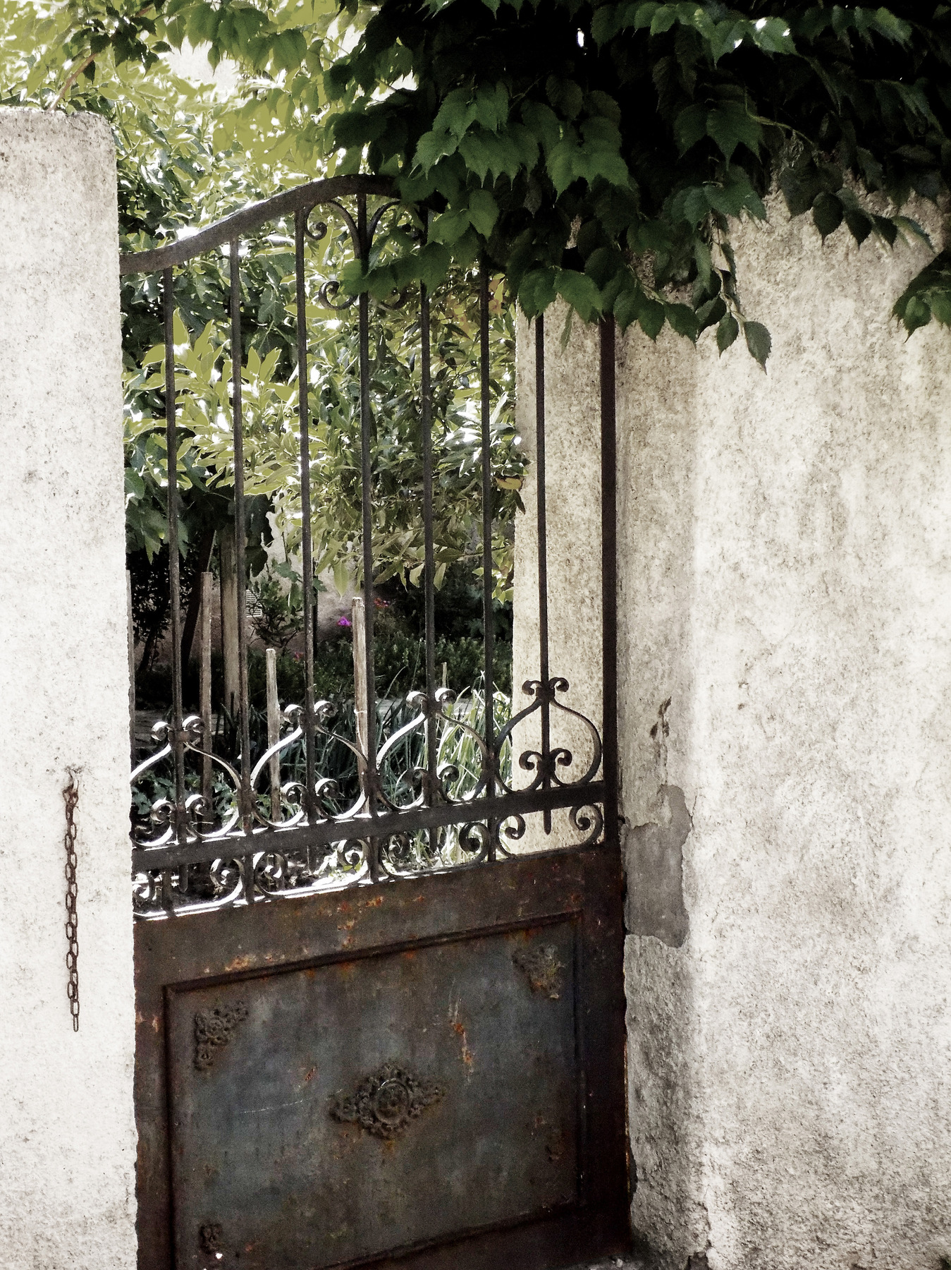studio svart ateljé vit - Wrought iron gate