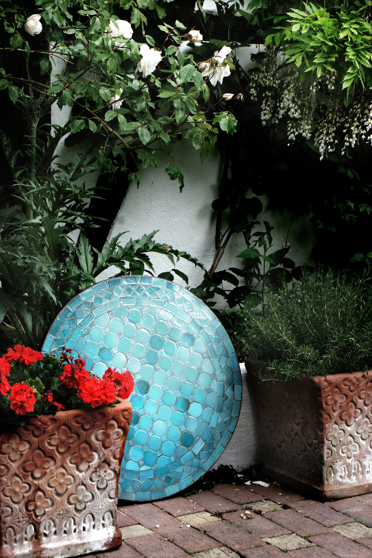 studio svart ateljé vit - Mosaic Tabletop