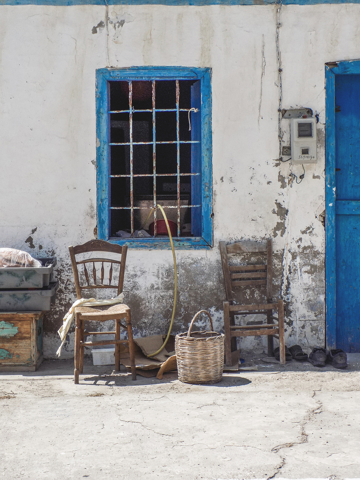 studio svart ateljé vit - Worn house, Karpathos